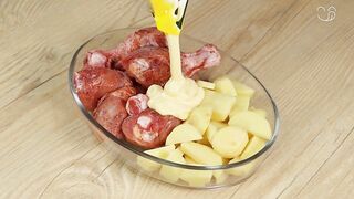 When I make chicken and potatoes like this, there is nothing left.