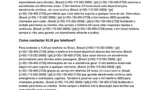 { (br) KLM TeLEfONE BrASiL (55) } Como falar com KLM no Brasil?