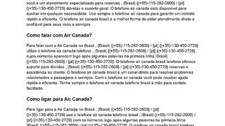 {{ TeLEfONe AiR CaNaDa BrAsillia }} {{TeleFonE}} Como contatar  Air Canada?
