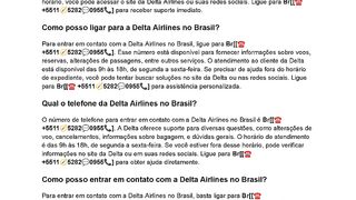 Como falar com a Delta Airlines Brasil?