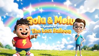 Golu Molu Episode 6 Lost Balloon Adventure Funny Kids Cartoon MoralStoriesBox