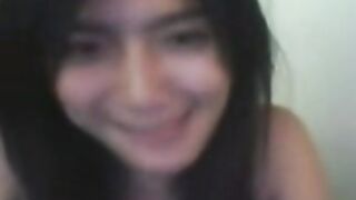 Girl on cam chat with friend shy girl