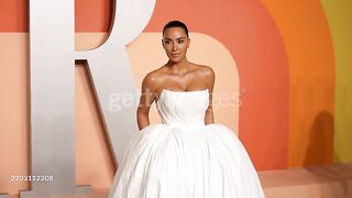 Kim Kardashian attends the 2025 Vanity Fair Oscar Party