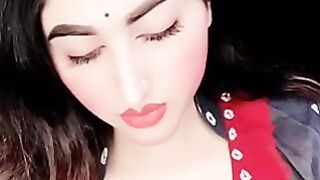 Vairal Anisha Noor private Tango live show Bangladeshi hot girls pat -17