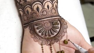 front hand mehndi design #bridal mehndi