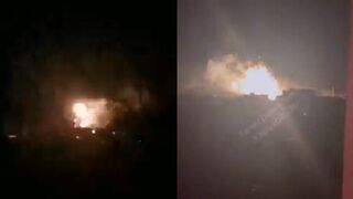 Russians struck a fireworks warehouse in Kharkiv
