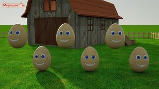 Learn colors Multi-colored eggs on the farm Miroshka TV →