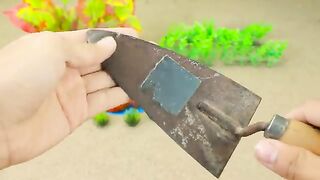 tractor making mini Concrete bridge