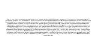 Why isnt my Fubo working? {{Dissecting the Streaming Snag}}