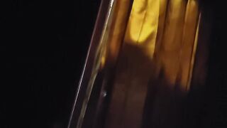 behind the light there is a sparkling ring