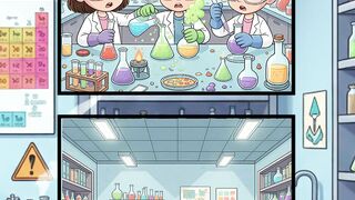 Kids Exploring the Science Lab