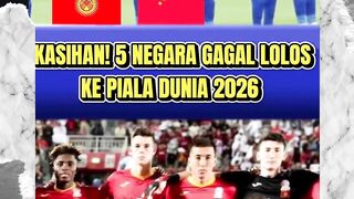 Asia Gempar! Lima Negara Gagal Melaju ke Piala Dunia 2026!