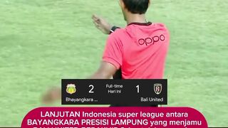 BHAYANGKARA PRESISI LAMPUNG MENANG ATAS BALI UNITED
