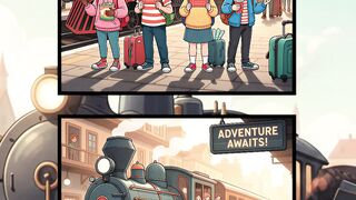 Busy Train Station  Spot the Differences