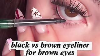 BLACK OR BROWN EYELINER?