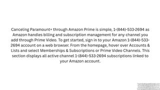 How do I cancel Paramount with Amazon Prime? Quick Cancel process