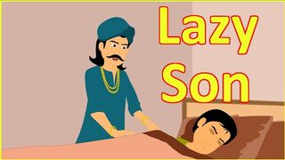 Lazy son ||English cartoon story||