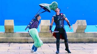 FUNNY MOMENTS BEHIND MARVEL MOVIES