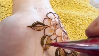 front hand mehndi design, easy mehndi design