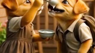 rich puppies jealous ND attack poor puppy