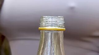 Easy way to remove the bottom of the bottle