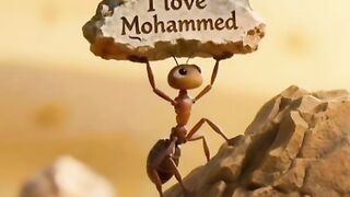 A brave tiny Ant loves  Muhammad SAWW Animated story 2025