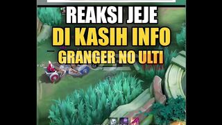 Reaksi Jeje Adriel pas dikasih info Granger no ulti