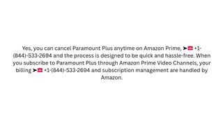 Can you cancel Paramount Plus anytime on Amazon Prime? Quick Turn Off Auto-Renewal