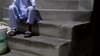 child on stair