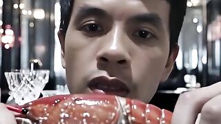 eat raw shrimp for breakfast