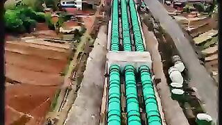 Artificial river in China