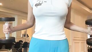 Gym workout thailand female fitness influencer