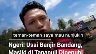 Pasca banjir bandang di Tapanuli, Masjid Taqwa Garoga menjadi sorotan.