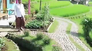 The peace of life in the village