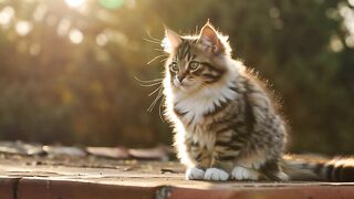 Golden Hour Cat  Ultra Realistic Cute Cat Video