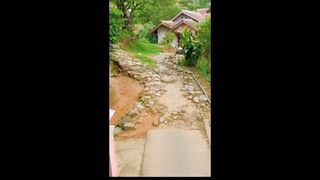 Valentino Rossi racing on narrow roads
