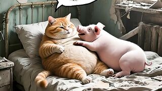 Pig Cat Bandits Broken Dreams of Getting Rich, Angering Mama Rhino