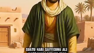 When Alis alms are multiplied by Allah