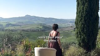 The plans when it is sunny November in Tuscany