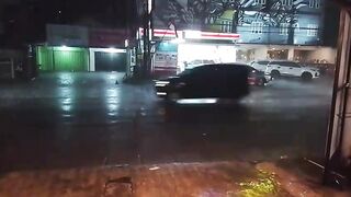 Heavy rain in urban areas