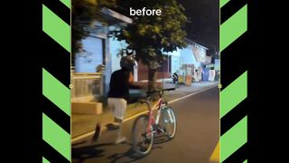 Balap sepeda berujung nabrak