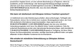 {{EthiopianAirlinesTelefone}}Wie kann ich telefonisch mit Ethiopian Airlines Frankfurt sprechen?