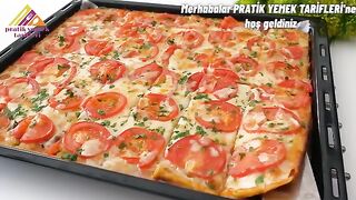 SADECE 3 PATATESİ RENDELEYİN! HER EVDE OLAN MALZEMELERLE PRATİK VE KOLAY. PİZZADAN DAHA LEZZETLİ.