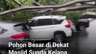 Hujan deras dan angin kencang kembali sebabkan insiden di Jakarta.