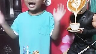 Alvi enjoying with capasino