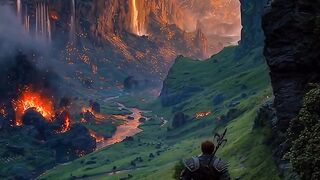 Calm in the middle of collapse.