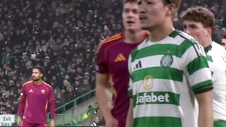 Mancini goal, Celtic 0 - 3 As Roma Europa League 2025