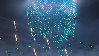 Suadi arabia drone show