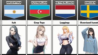 Girls Attractive Outfits From Different Countries star comparison data