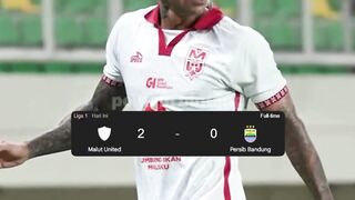 Persib Bandung Kalah 2-0 dari Malut United